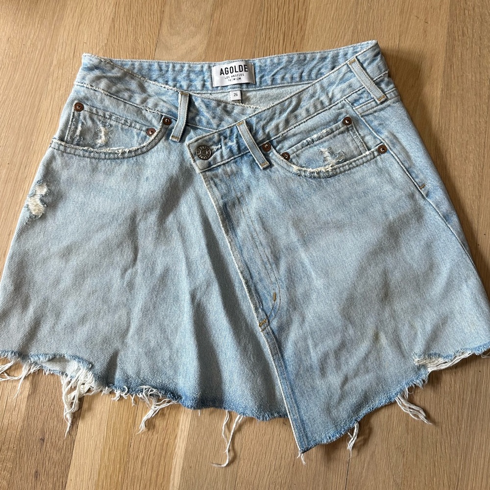 AGOLDE criss cross skirt- 26